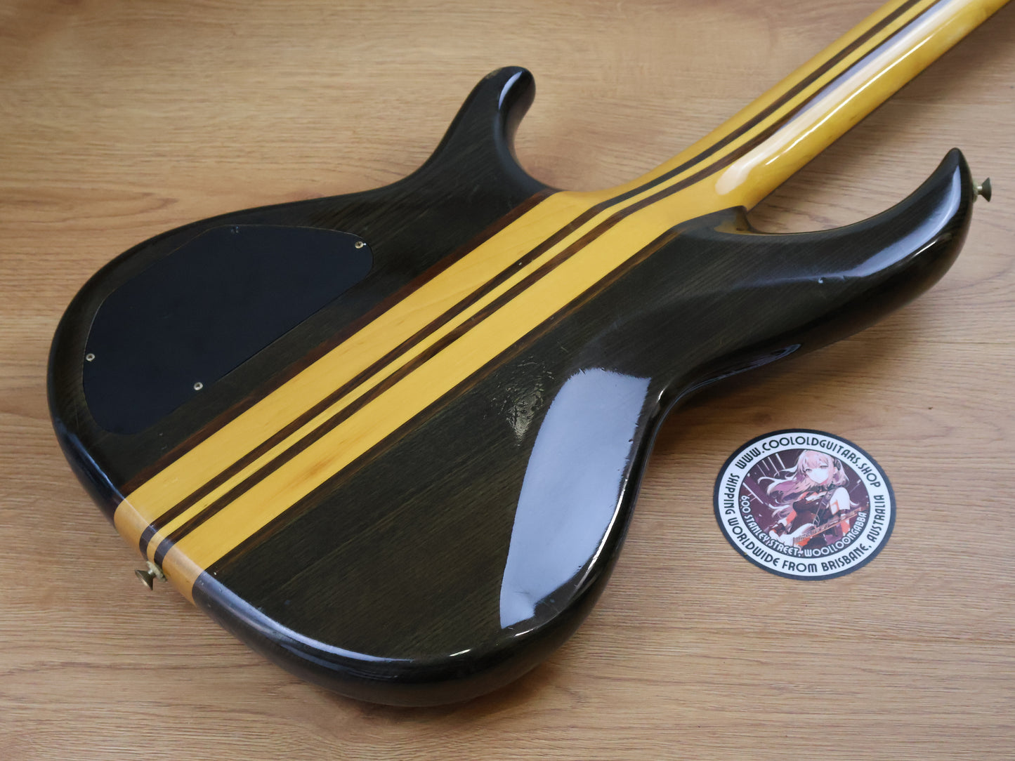 1990 Aria Pro II Japan SB-800 Neckthrough Bass (Black)