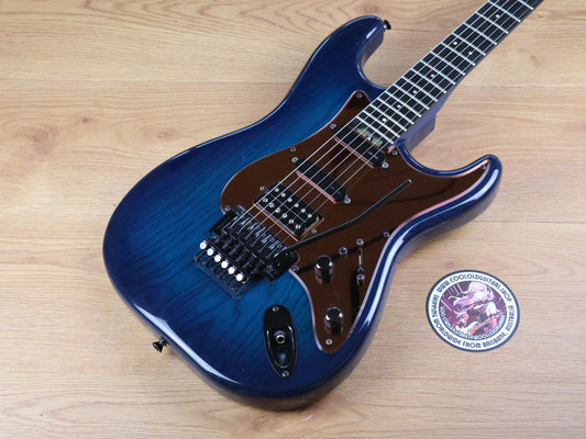 1990's Levinson Blade Custom Order Stratocaster w/Floyd Rose (Transparent Blue)