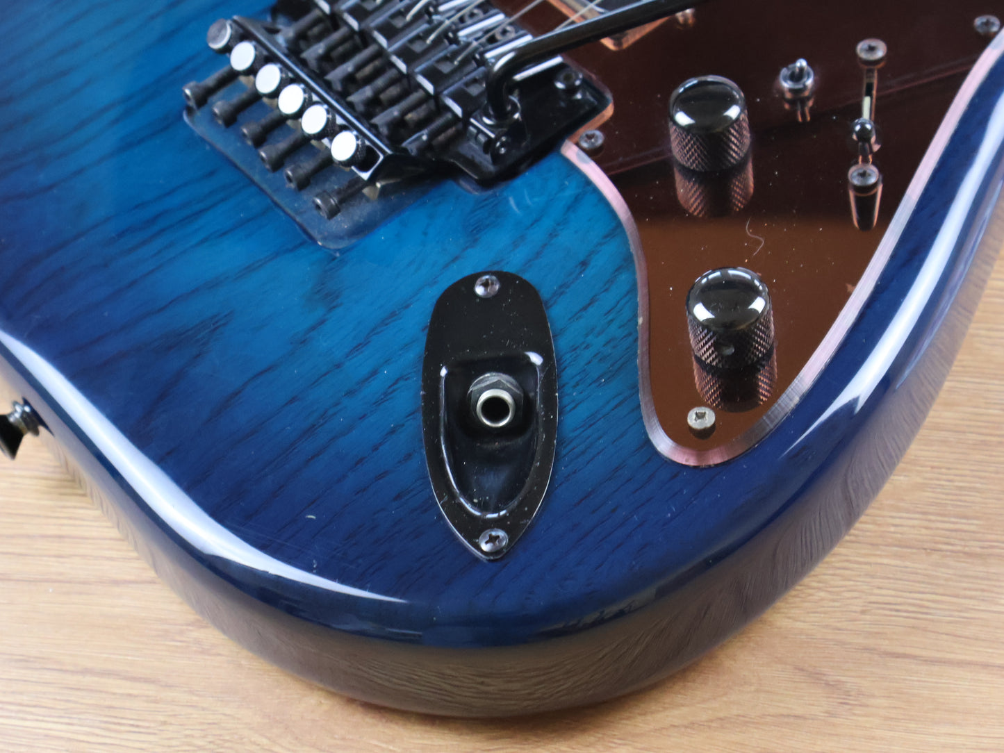 1990's Levinson Blade Custom Order Stratocaster w/Floyd Rose (Transparent Blue)