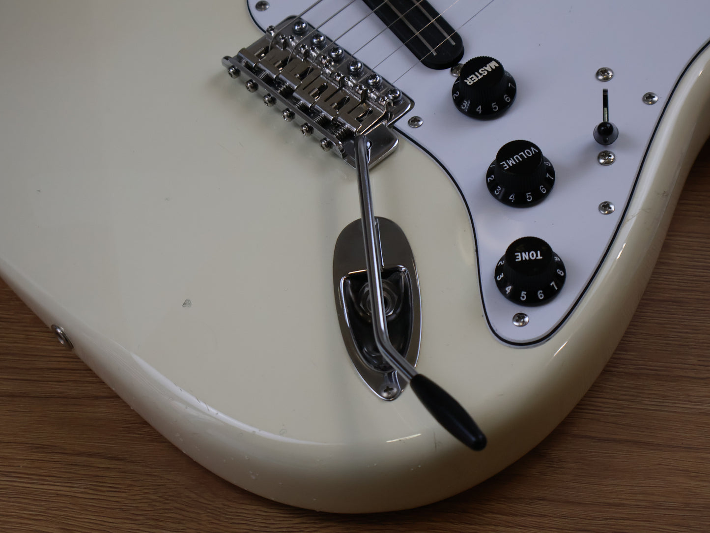 1983 Squier (by Fender Japan) "JV Series" SST-36 Scalloped Stratocaster (Vintage White)