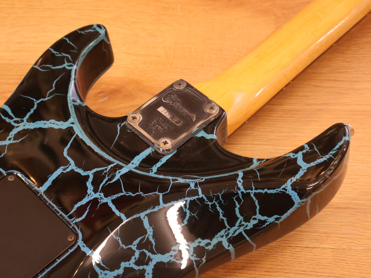 1990 Charvel Jackson Japan DK-090-SSH Dinky (Blue Crackle)