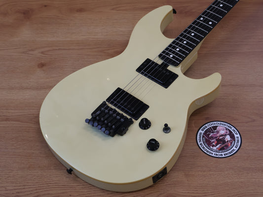 1985 Yamaha Japan SE700HE Bound Flat-Top Superstrat (White)