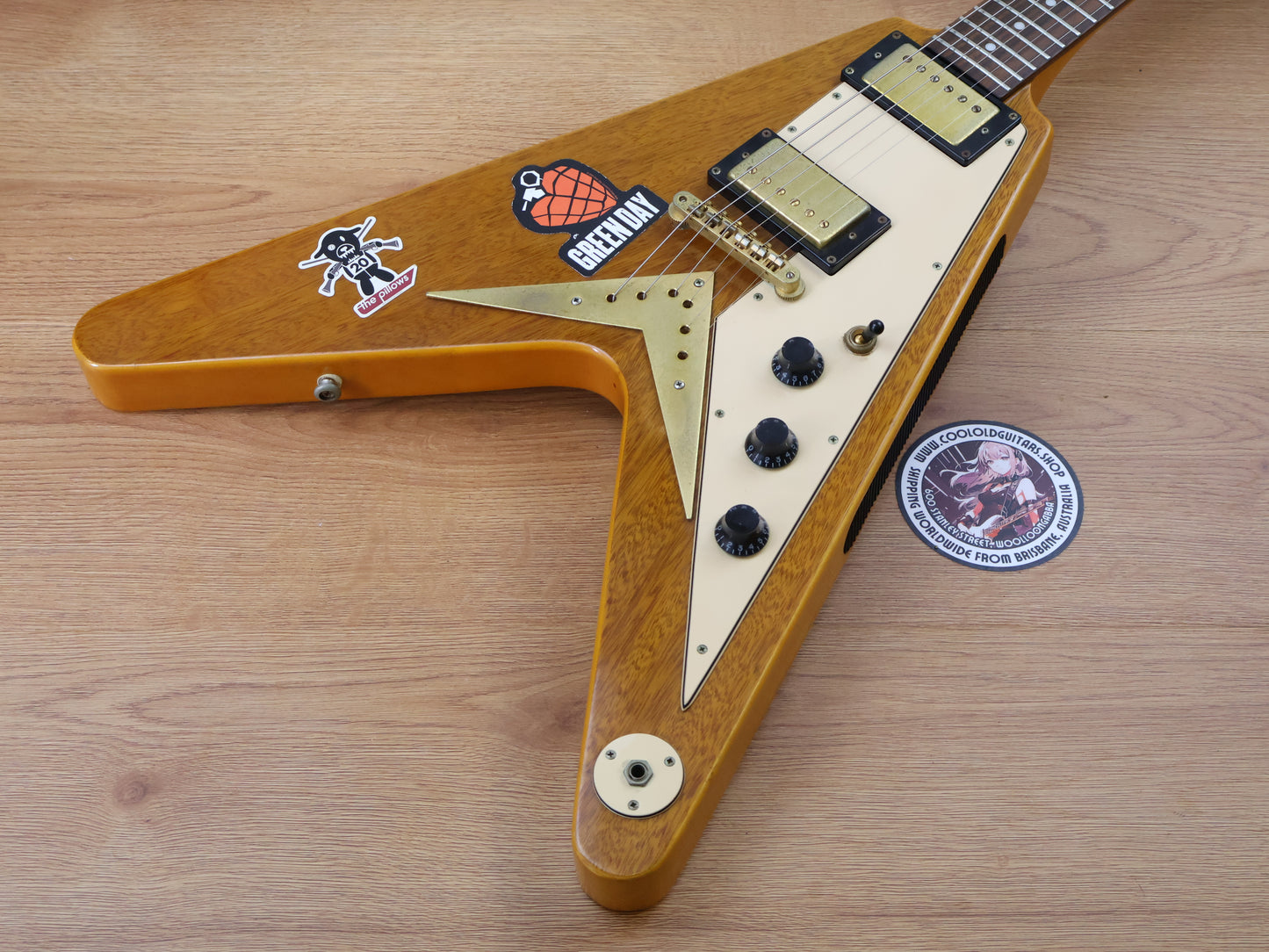 2006 Epiphone '58 1958 Reissue Korina Flying V (Natural)