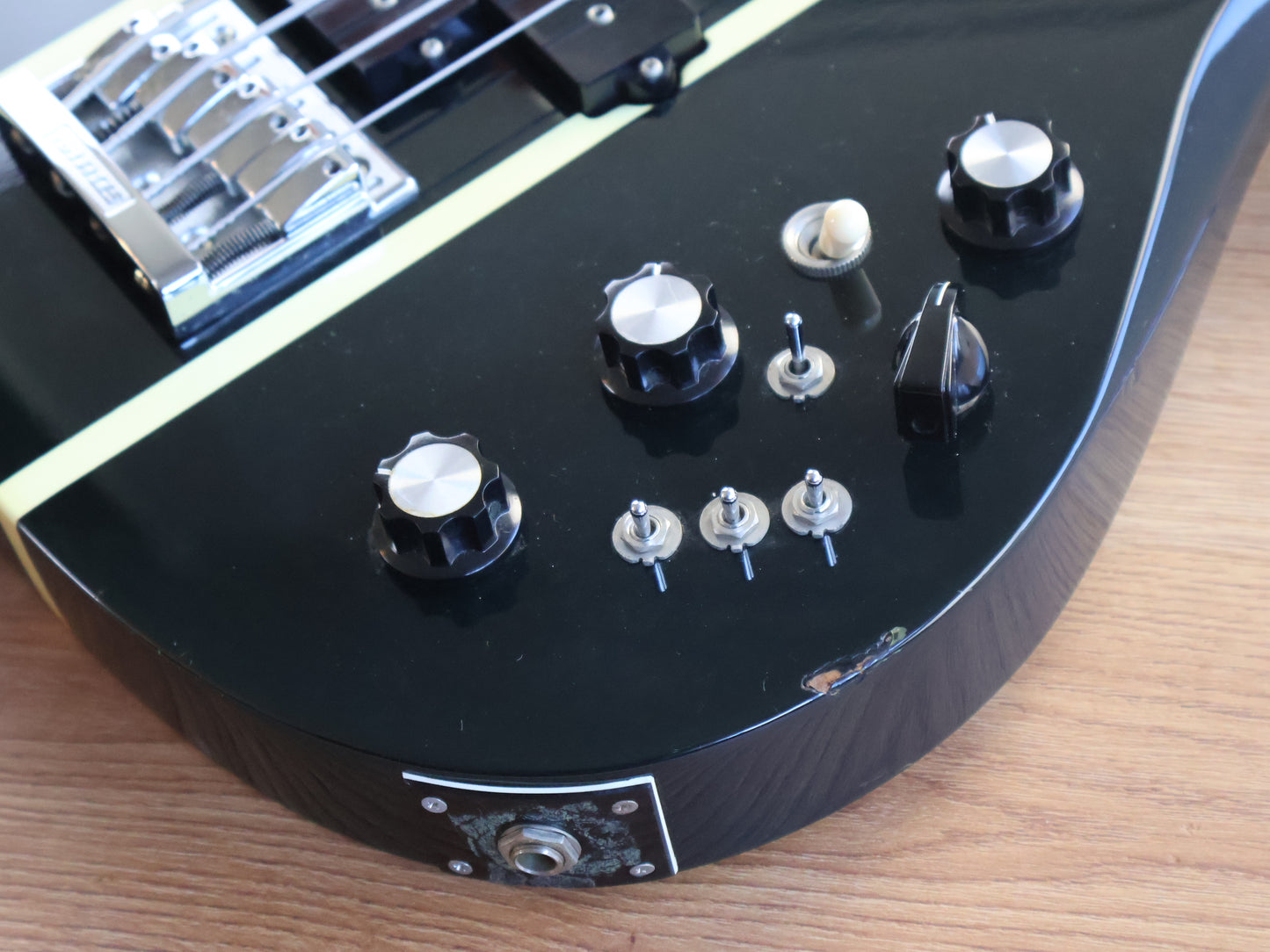 1997 Burny (Fernandes) EB-95X "X Japan" Signature Eagle Bass (Black)