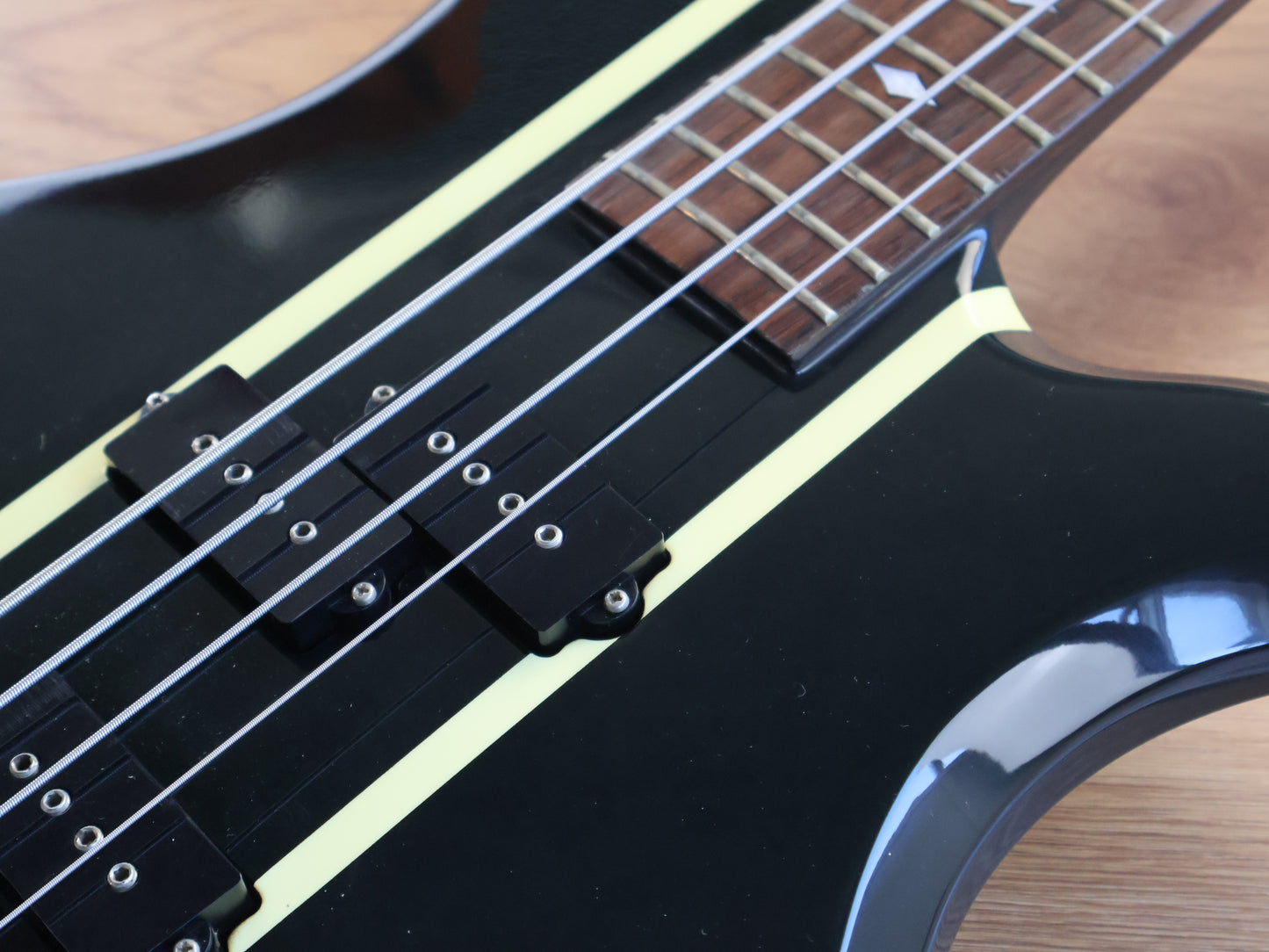 1997 Burny (Fernandes) EB-95X "X Japan" Signature Eagle Bass (Black)