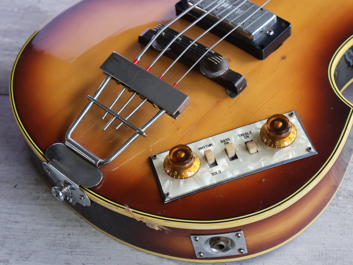 1974 Greco Japan VB-450 Violin Beatle Bass (Brown Sunburst)