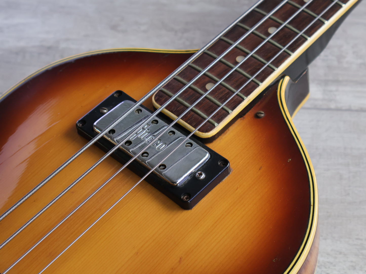 1974 Greco Japan VB-450 Violin Beatle Bass (Brown Sunburst)
