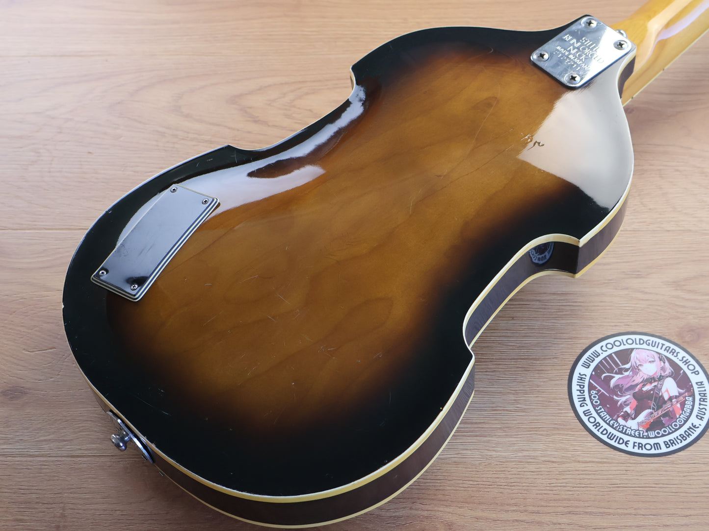 1970's Aria Diamond Japan Violin/Beatle Hollowbody Bass (Sunburst)