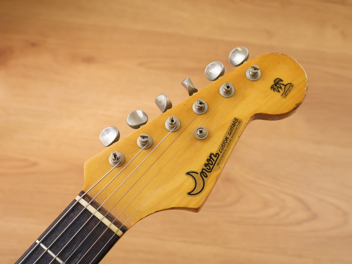 1985 Moon Custom Guitar Japan ST-172 Stratocaster w/Bartolini's (Transparent Red)
