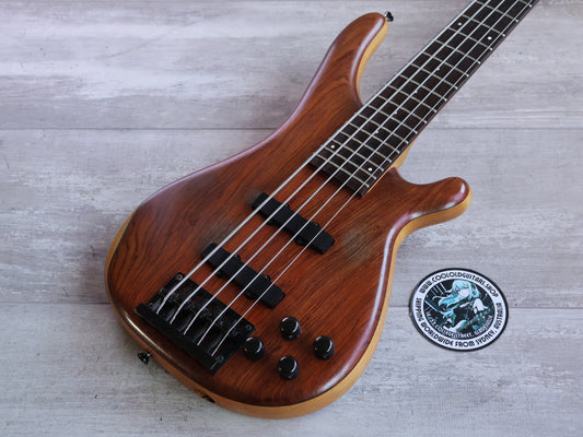 1980's TUNE "Bass Maniac" Japan TBC-5S 5-String 25-Fret Bass Guitar (Natural Stain)