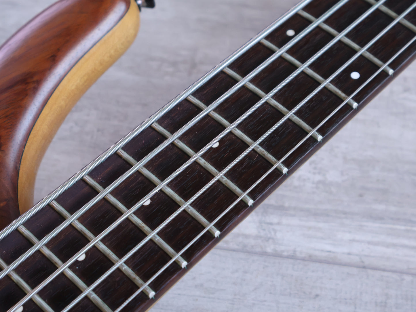 1980's TUNE "Bass Maniac" Japan TBC-5S 5-String 25-Fret Bass Guitar (Natural Stain)