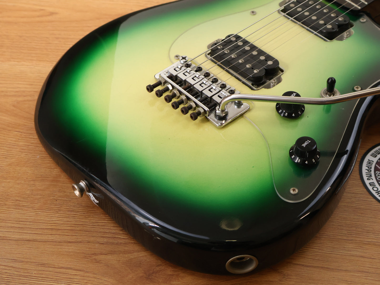 1970's Navigator by ESP Japan HH Stratocaster w/Floyd Rose (Green Burst)