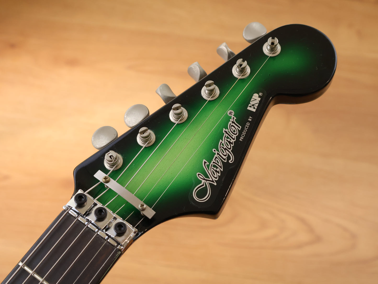 1970's Navigator by ESP Japan HH Stratocaster w/Floyd Rose (Green Burst)