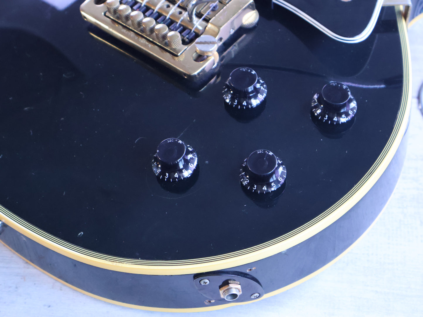 1983 Greco Japan EGC57-60 "Super Real" Les Paul Custom Black Beauty w/Kahler