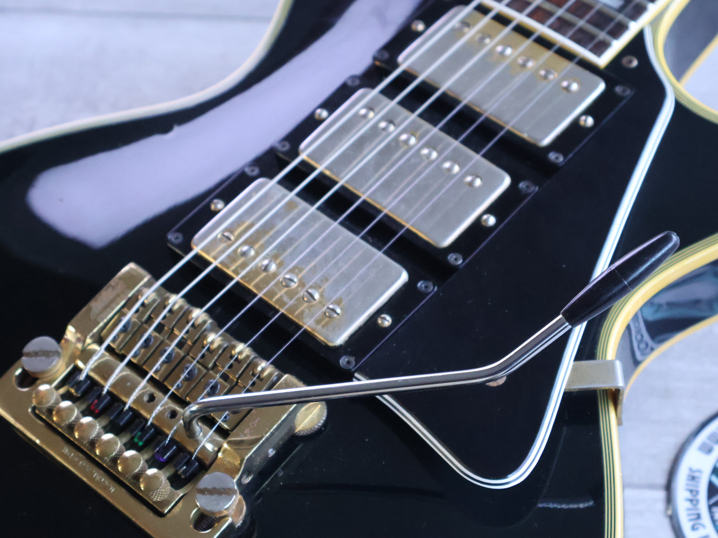 1983 Greco Japan EGC57-60 "Super Real" Les Paul Custom Black Beauty w/Kahler