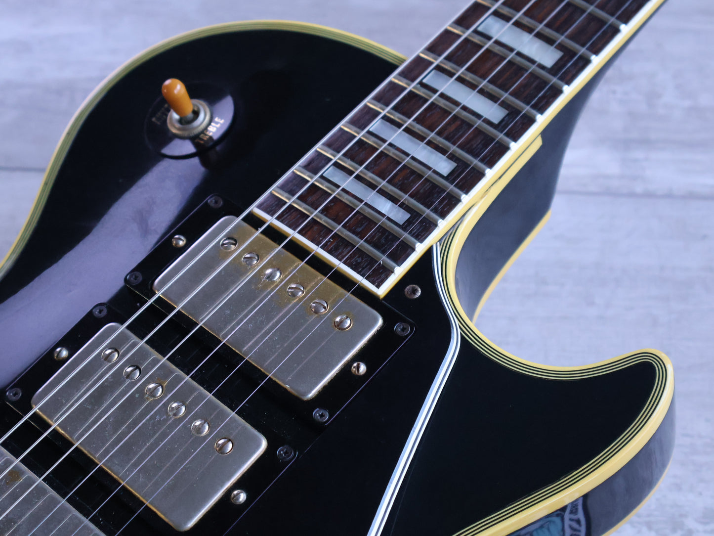 1983 Greco Japan EGC57-60 "Super Real" Les Paul Custom Black Beauty w/Kahler