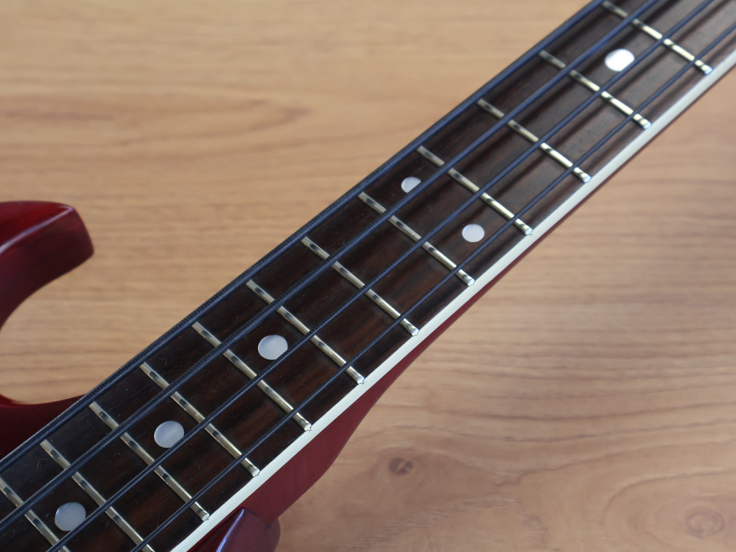 1976 Ganson Japan EB420 SG EB Double Cutaway Bass (Cherry Red)