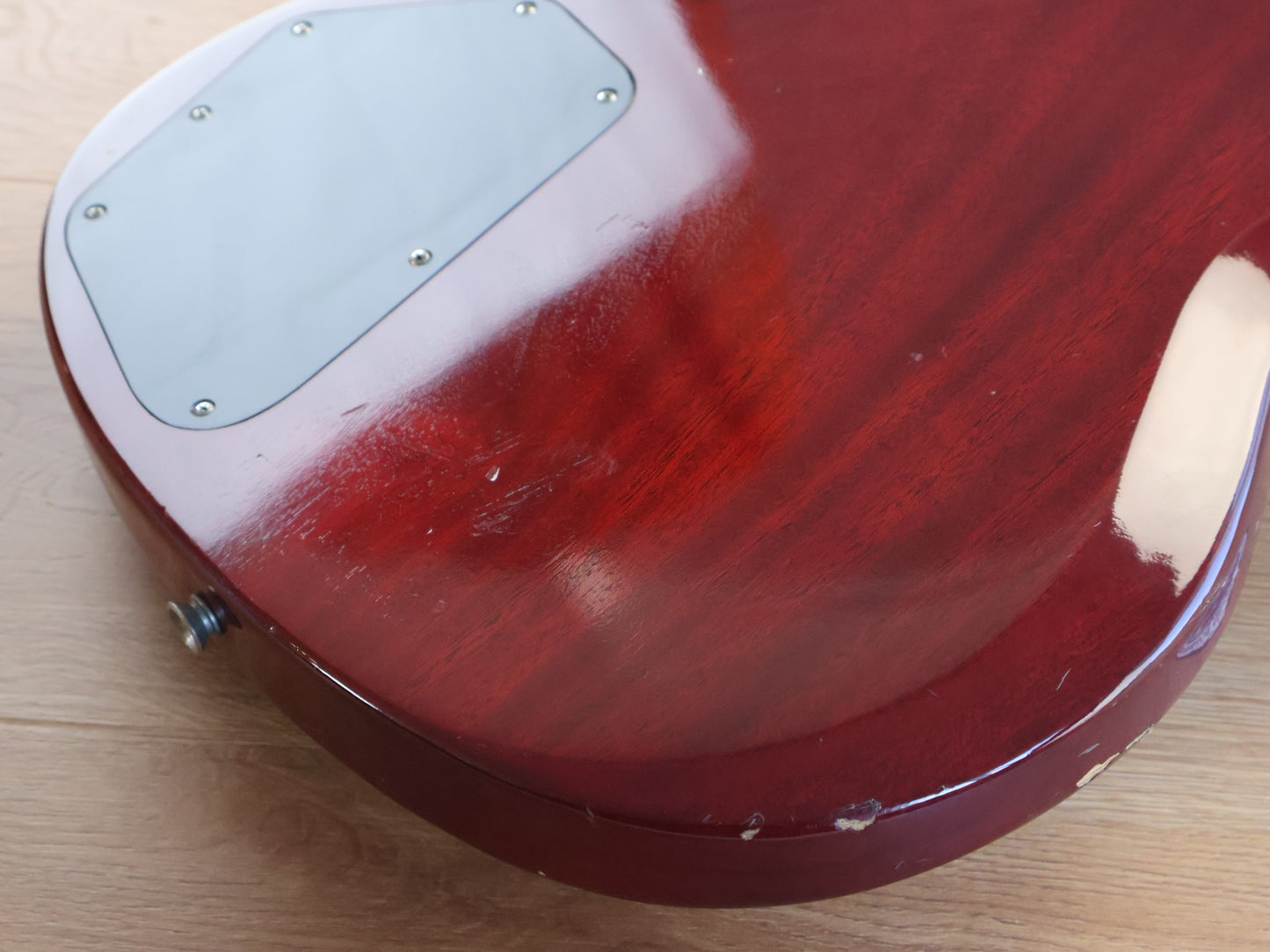 1976 Ganson Japan EB420 SG EB Double Cutaway Bass (Cherry Red)