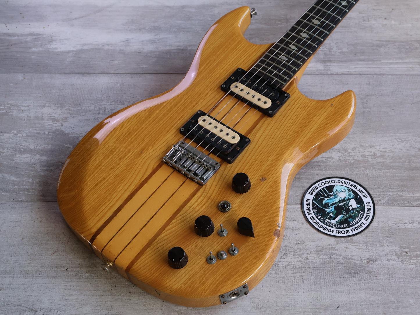 1979 Aria Pro II Japan TS-600 Neckthrough Tri-Sound (Natural)