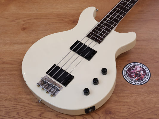 1987 Greco Japan TVB-45 Double Cutaway Medium Scale Bass (White)
