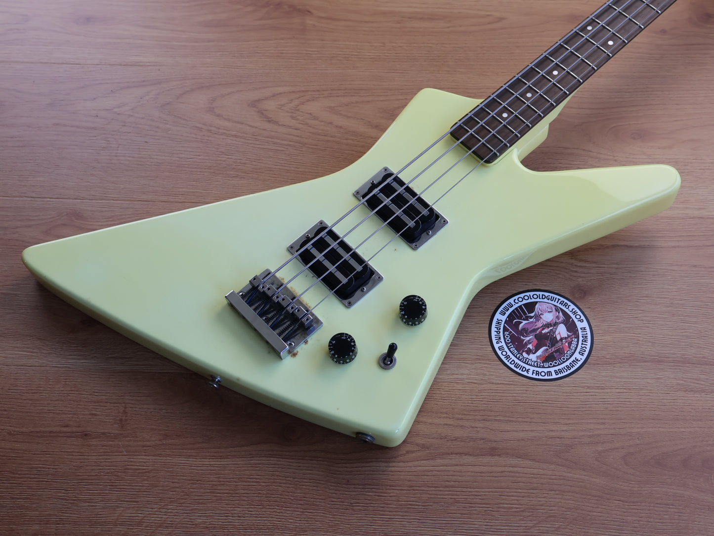 1980's Fernandes Japan BXB-55 Explorer Bass (Vintage White)