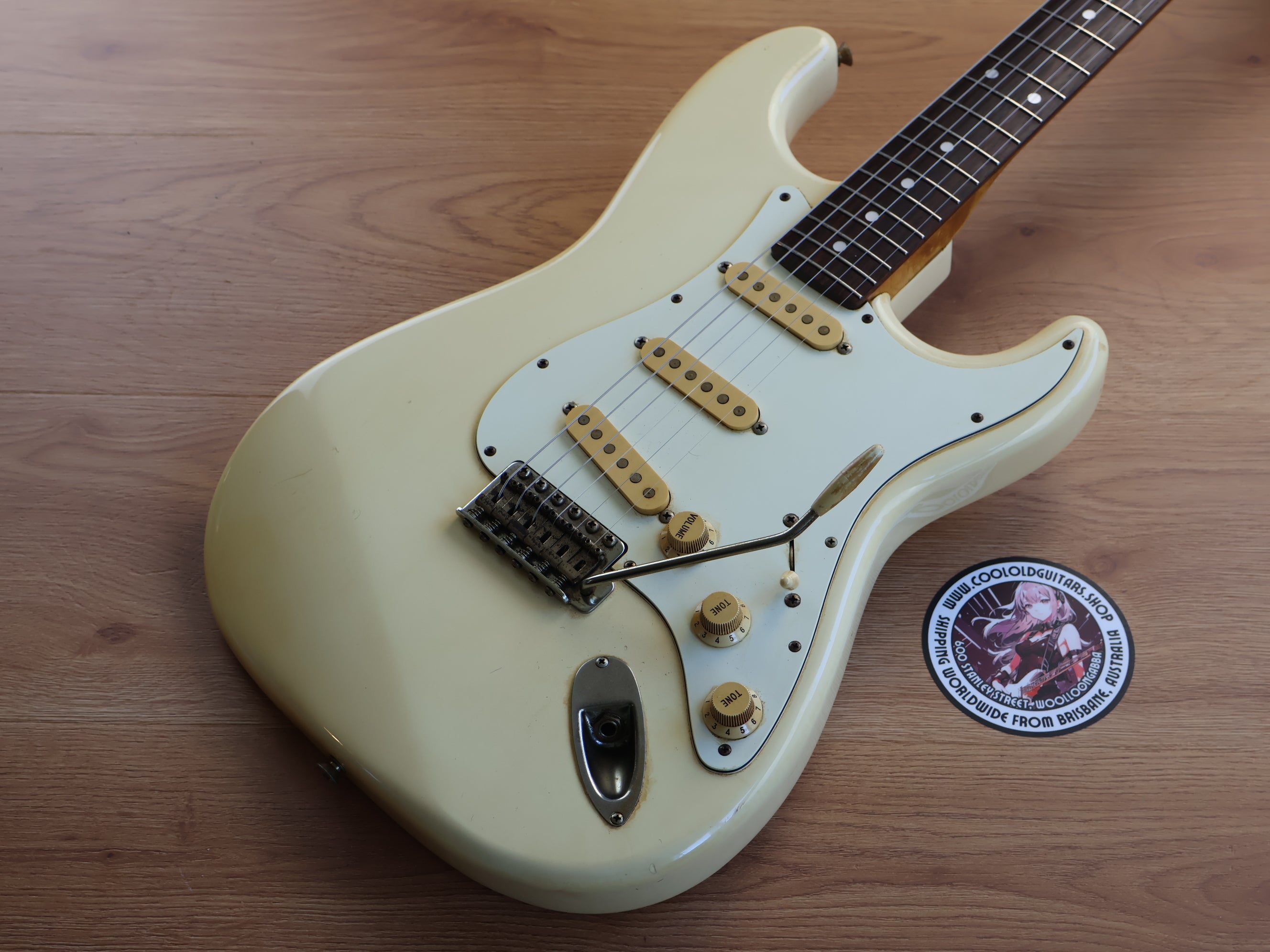 fenderJapan Stratocaster 1986年製　ヴィンテージ 1986 Fender Japan Stratocaster Standard (Vintage White) – Cool Old