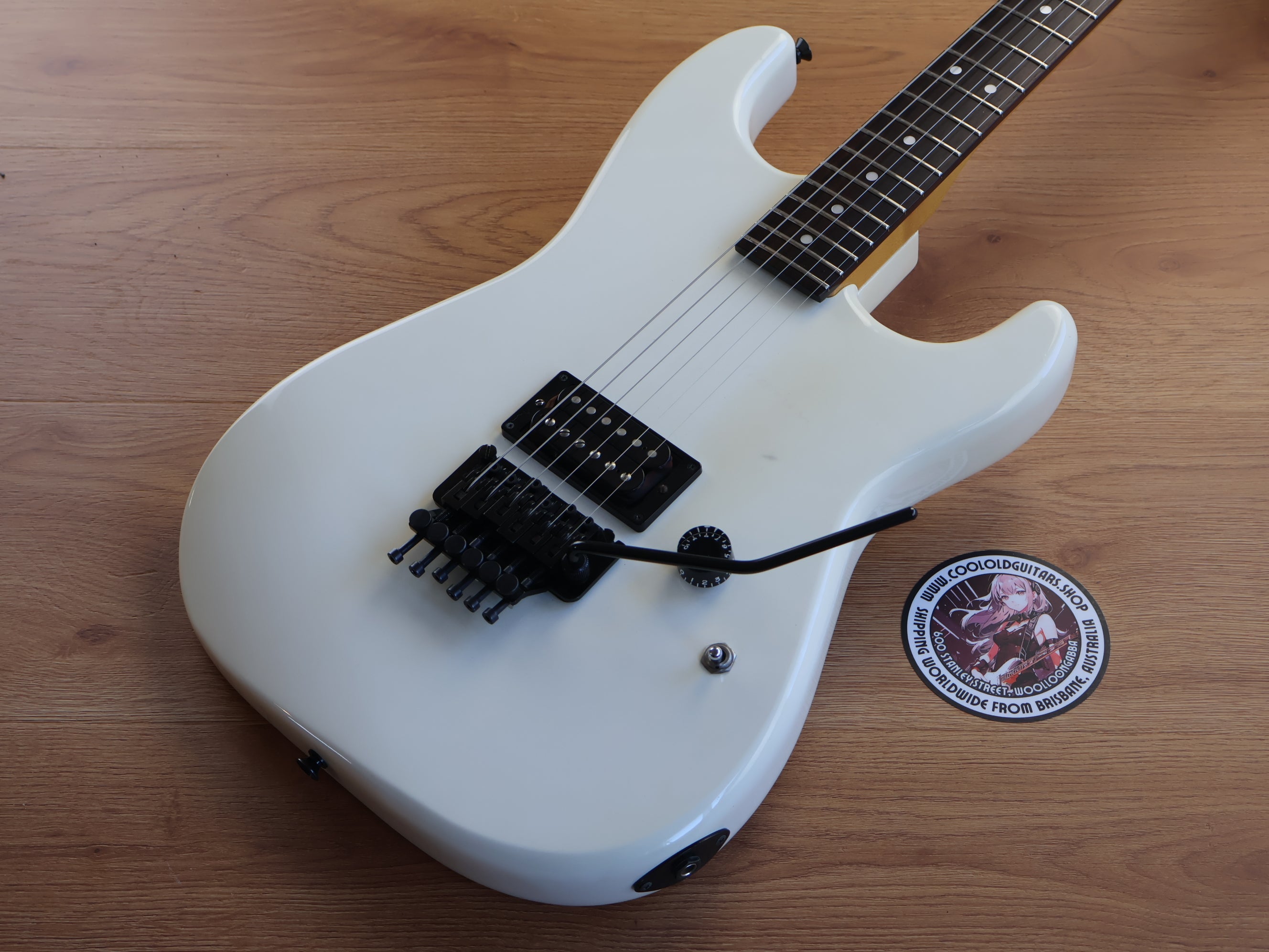 1986 ZEP Custom II (by ESP Japan) JZ-85B Superstrat (Aged White