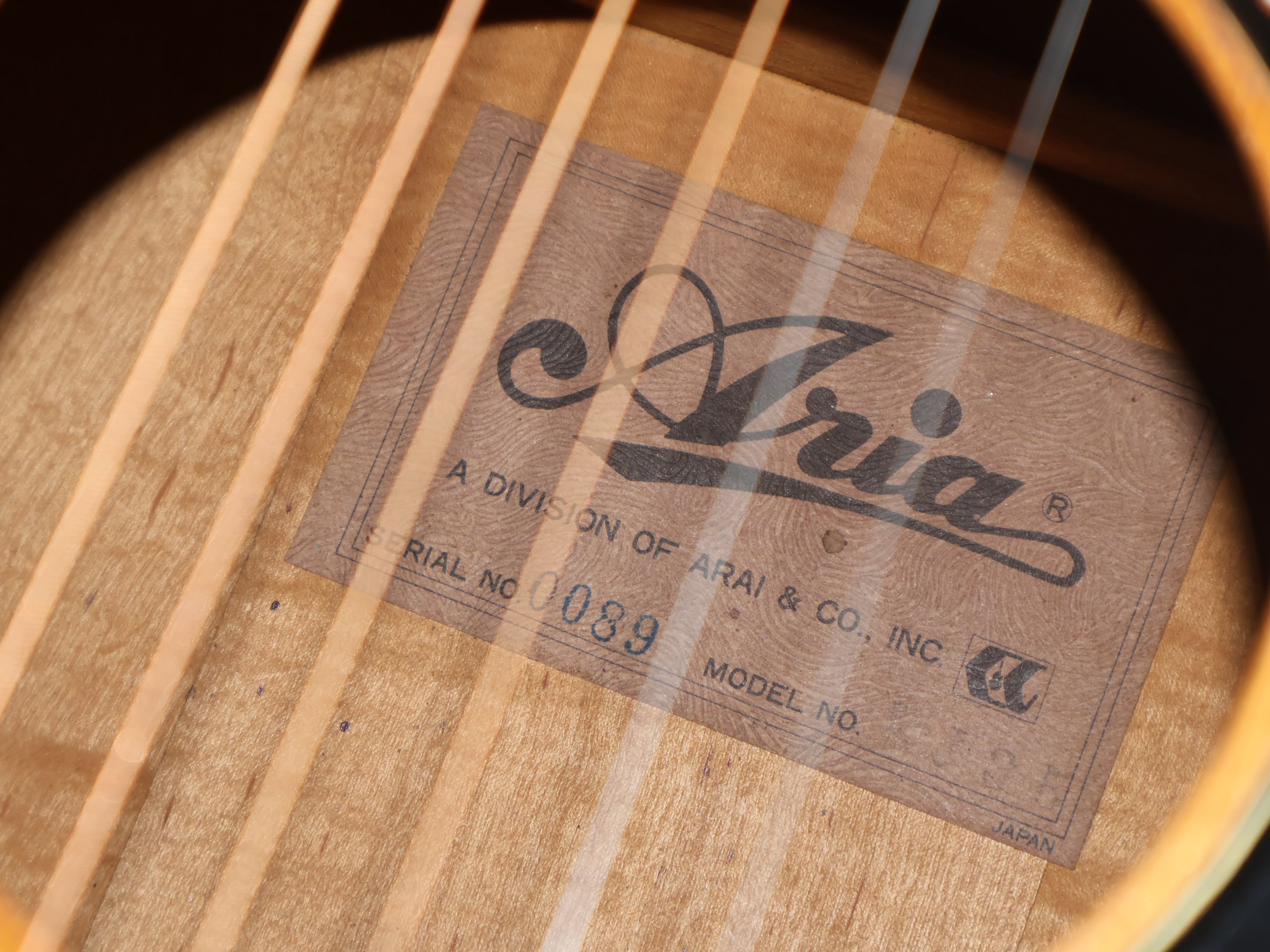 1970's Aria Japan Model WJ-35 Jumbo Acoustic (Natural) – Cool Old