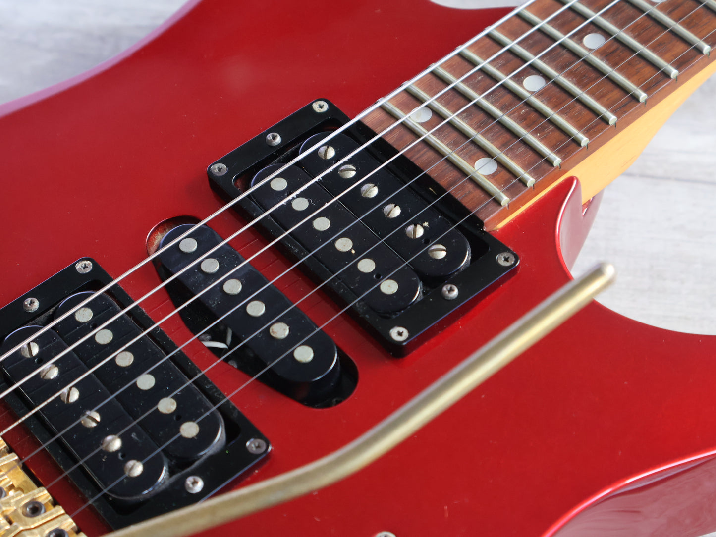 1994 Ibanez Japan RG370G HSH Superstrat (Metallic Red)