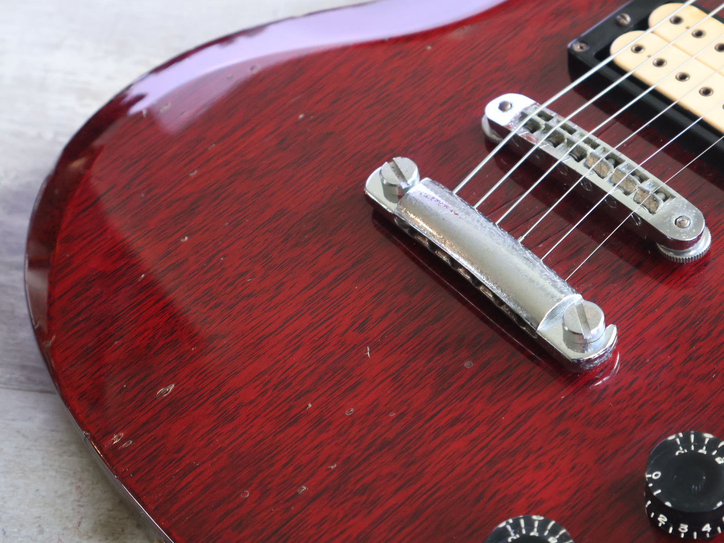 1981 Aria Pro II Japan SL-500D '61 SG Double Cutaway (Cherry Red)