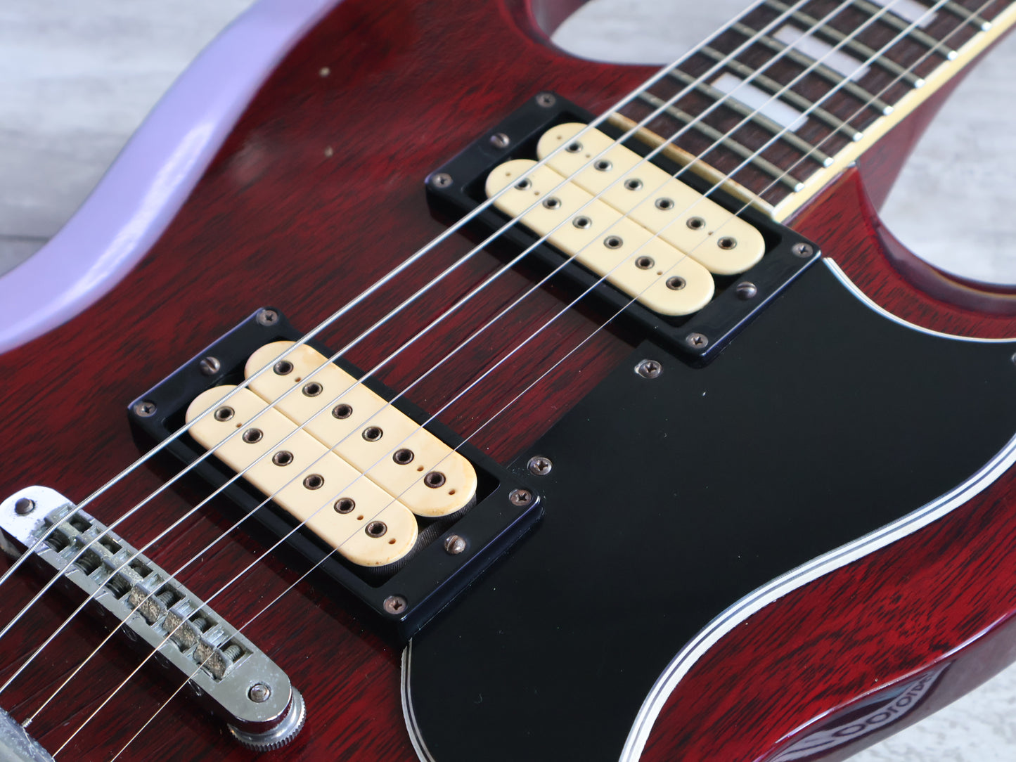 1981 Aria Pro II Japan SL-500D '61 SG Double Cutaway (Cherry Red)