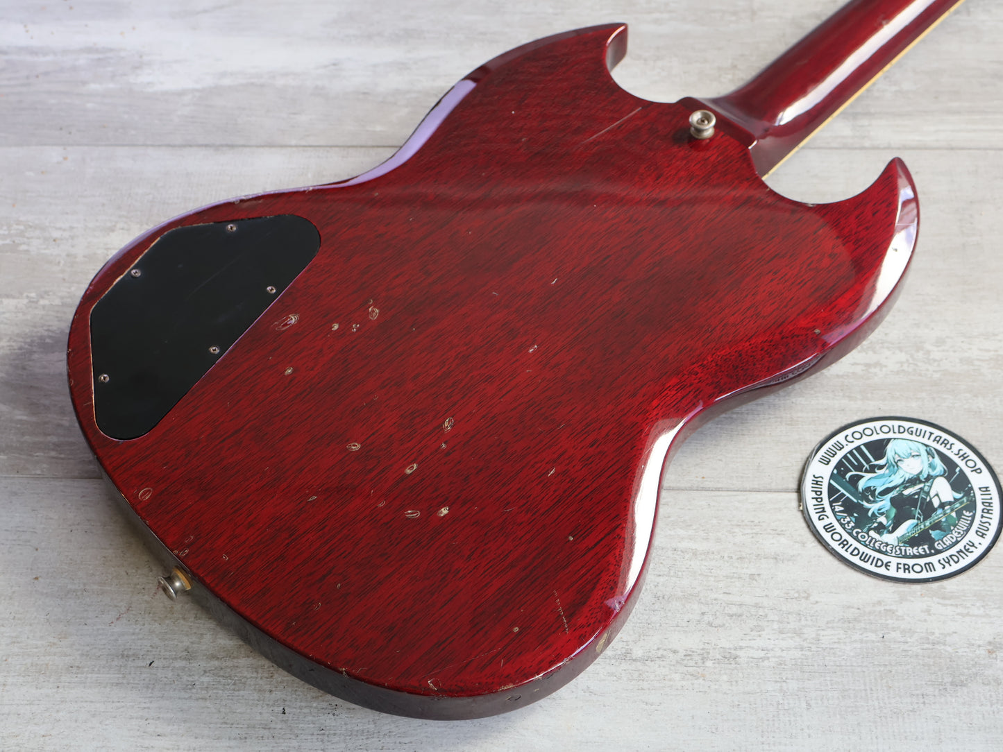 1981 Aria Pro II Japan SL-500D '61 SG Double Cutaway (Cherry Red)