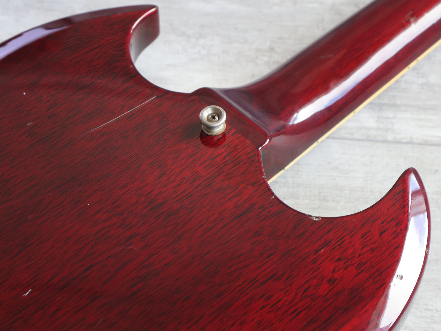 1981 Aria Pro II Japan SL-500D '61 SG Double Cutaway (Cherry Red)