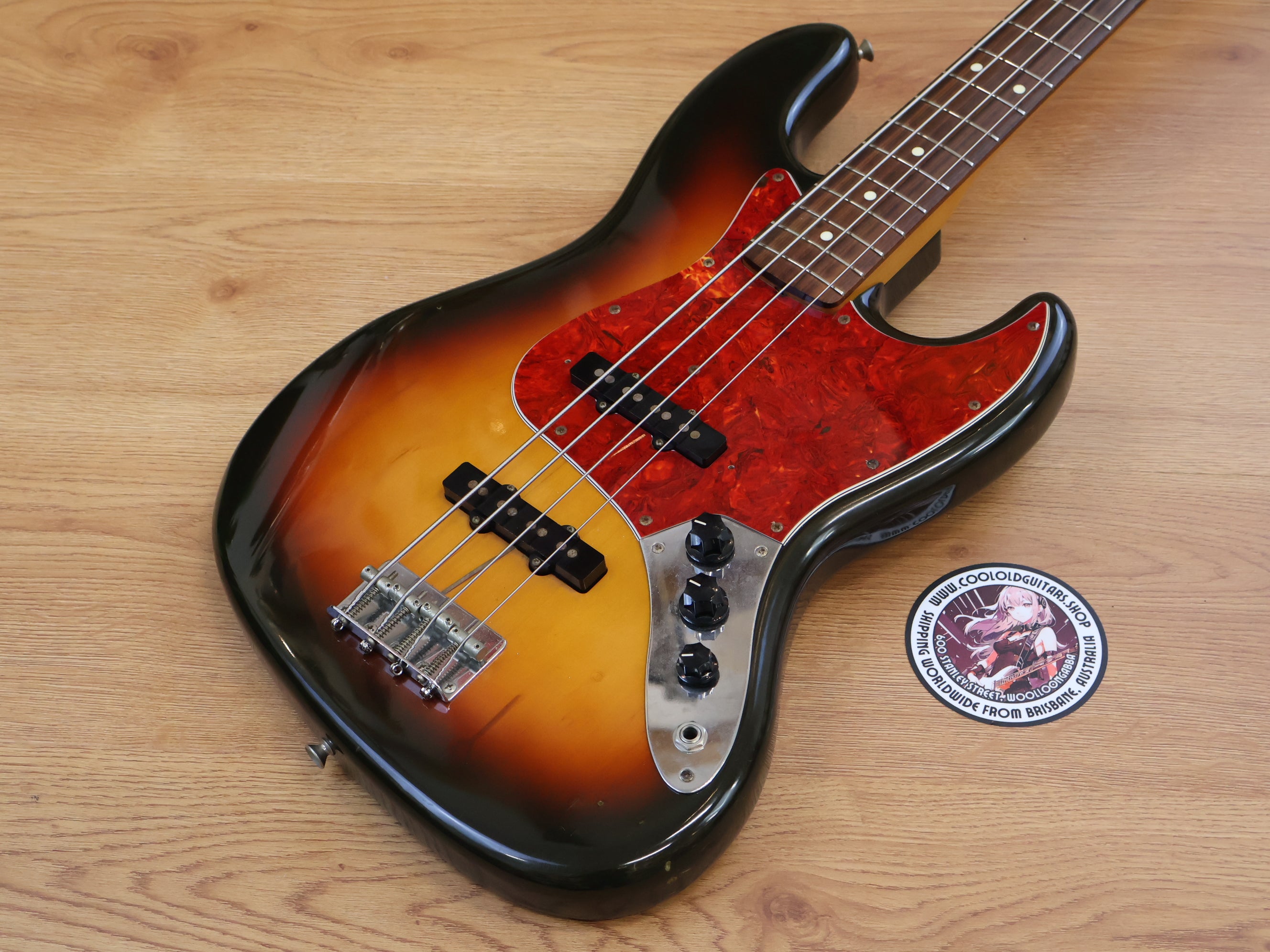 1994 Fender Japan JB62 '62 Reissue Jazz Bass (Sunburst) – Cool Old