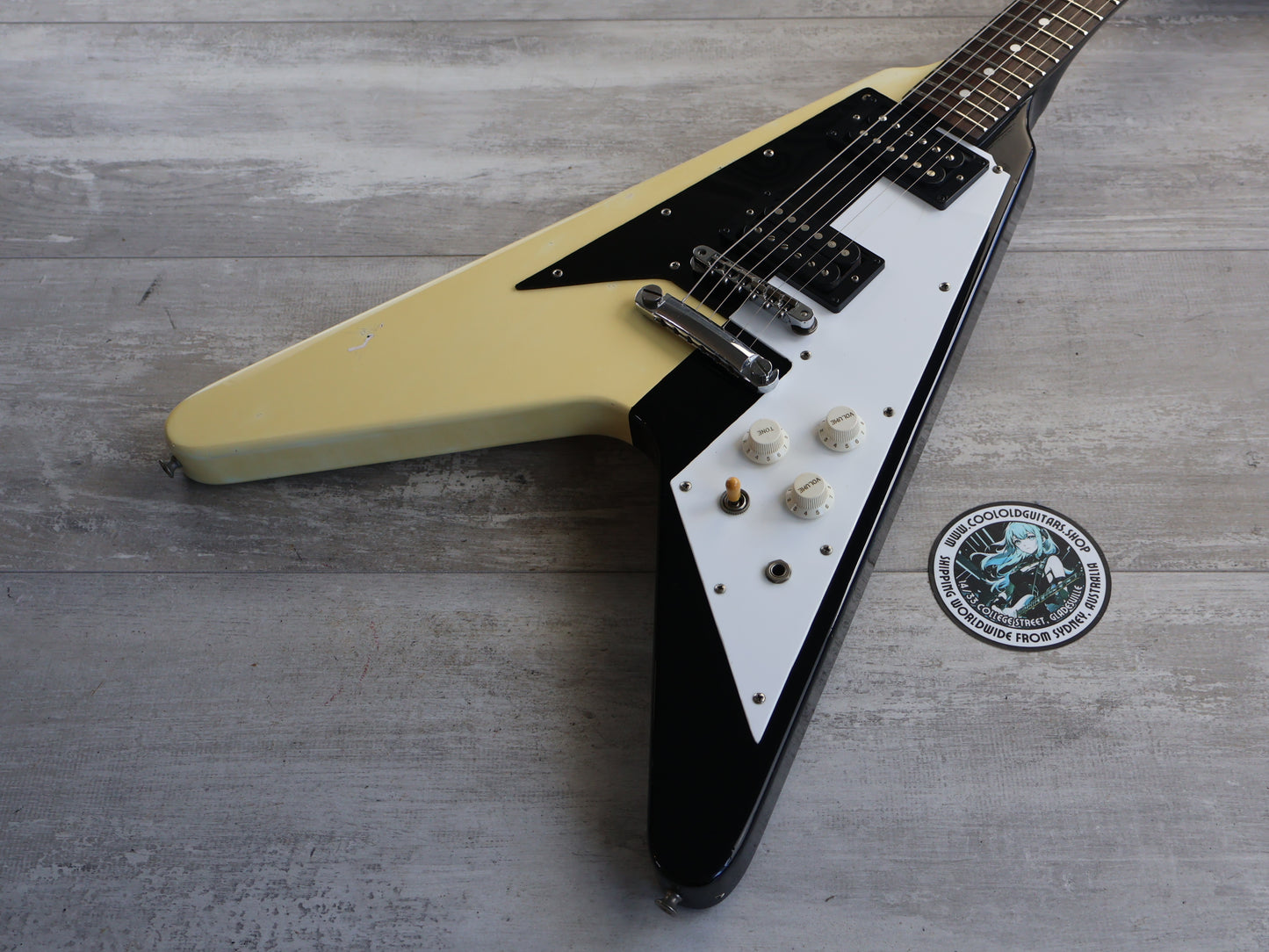 1984 Tokai Japan TFV60 Limited Edition Schenker Flying V (Black/White)