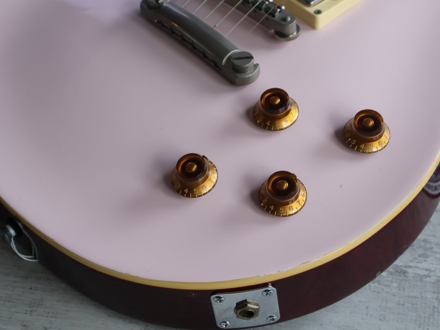 1990 Greco Japan EG-700 Les Paul Standard (Refinished Pink Top)