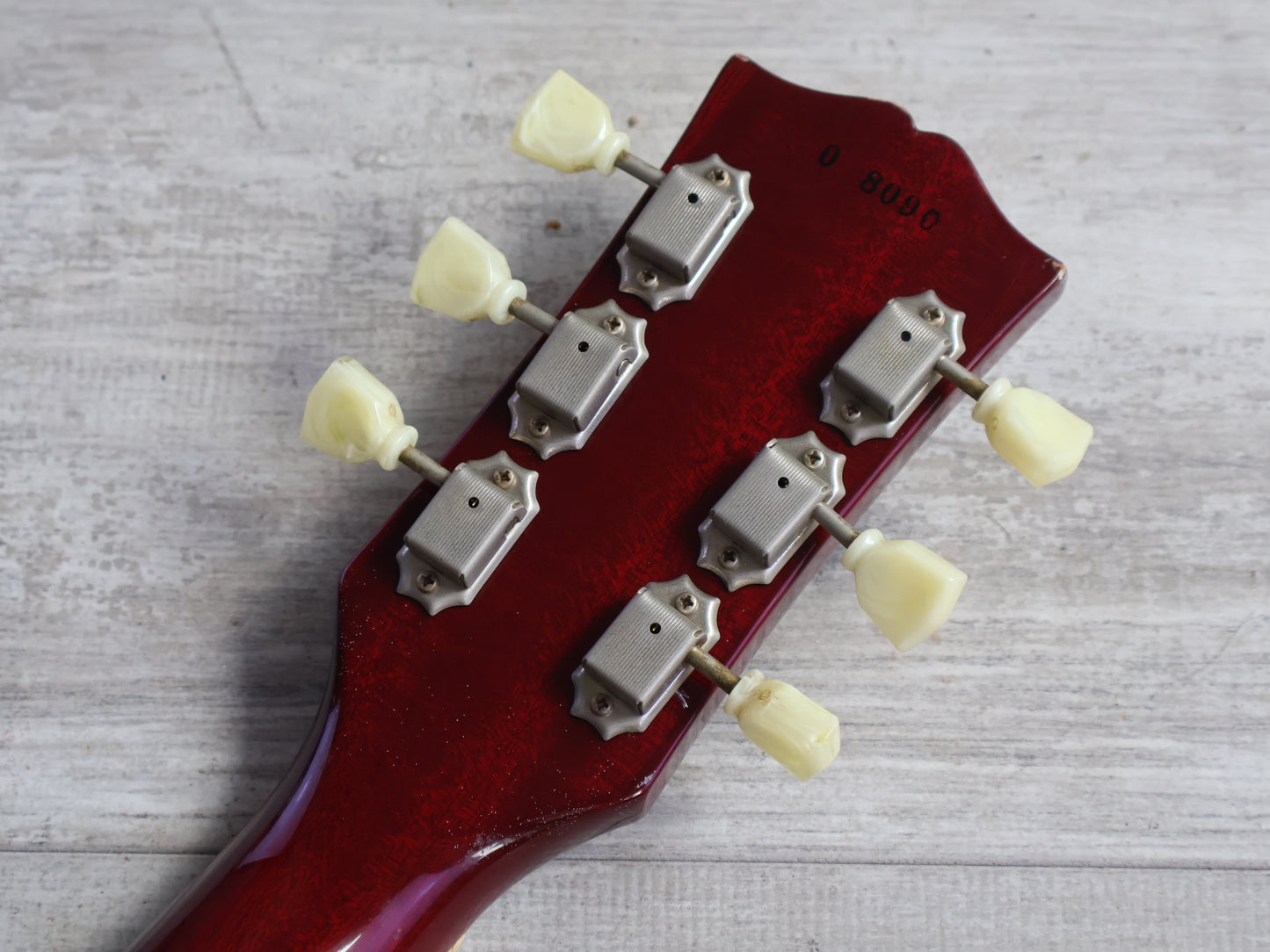 1990 Greco Japan EG-700 Les Paul Standard (Refinished Pink Top)