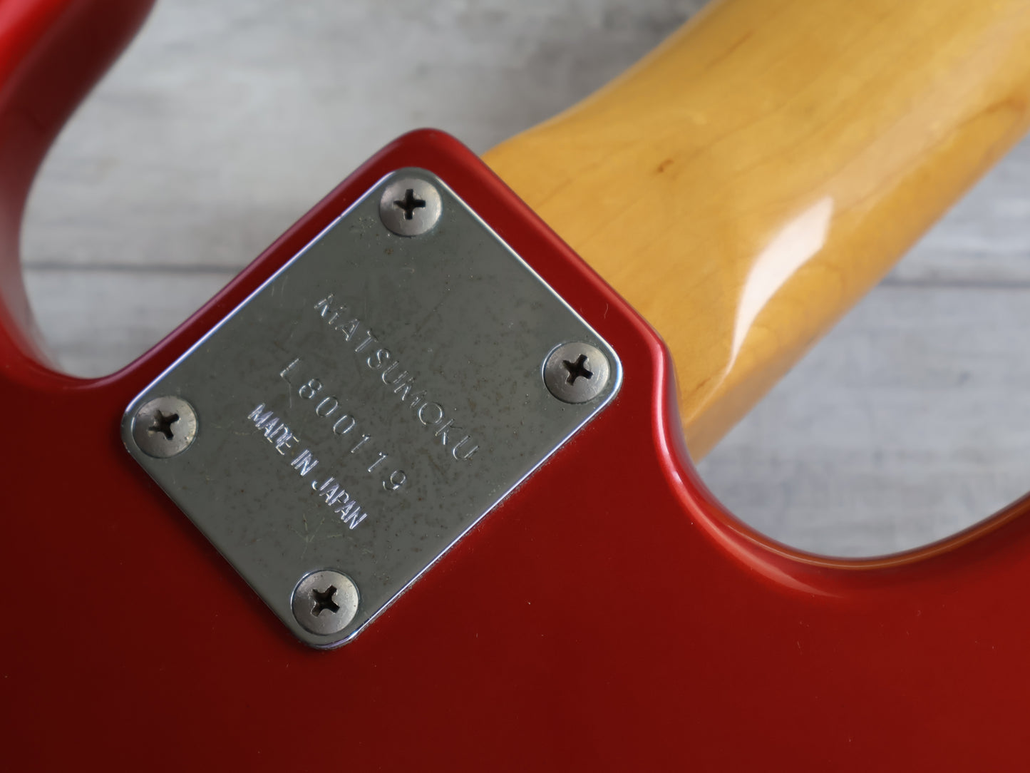 1980 Aria Pro II Japan Precision Bass (Metallic Red)