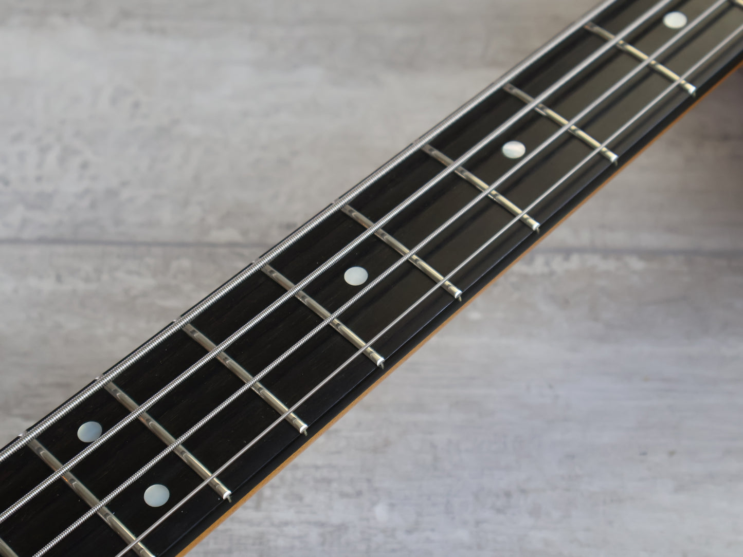 1980's Bill Lawrence Japan "Black Label" Jazz Bass (Transparent Green)