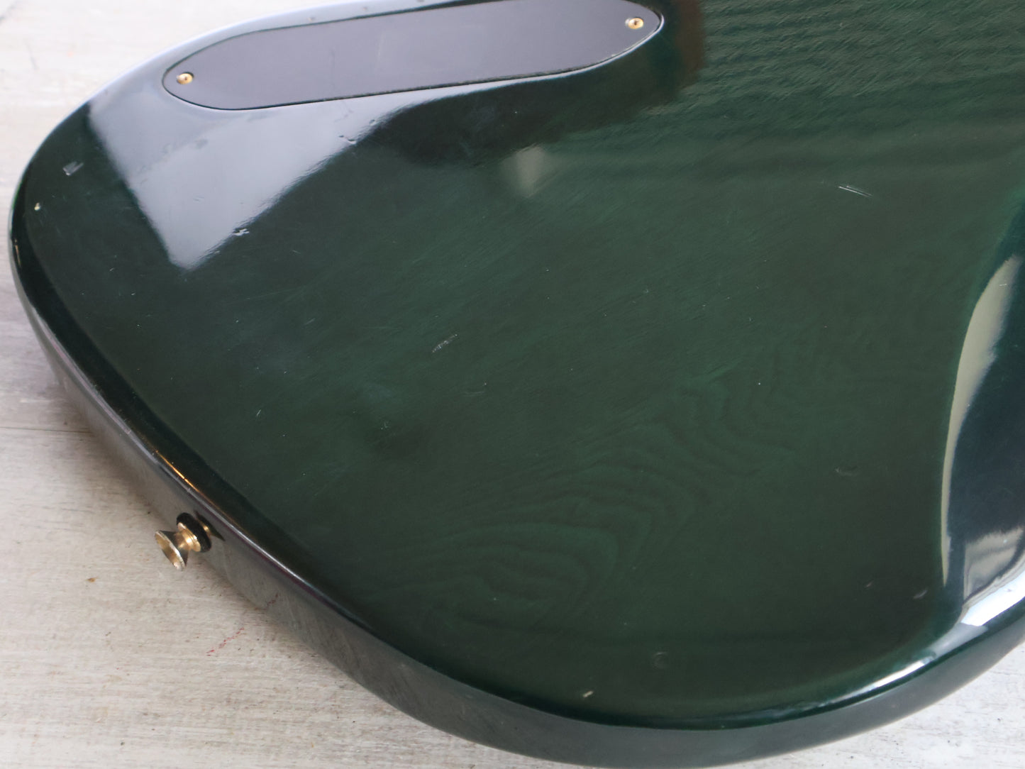 1980's Bill Lawrence Japan "Black Label" Jazz Bass (Transparent Green)