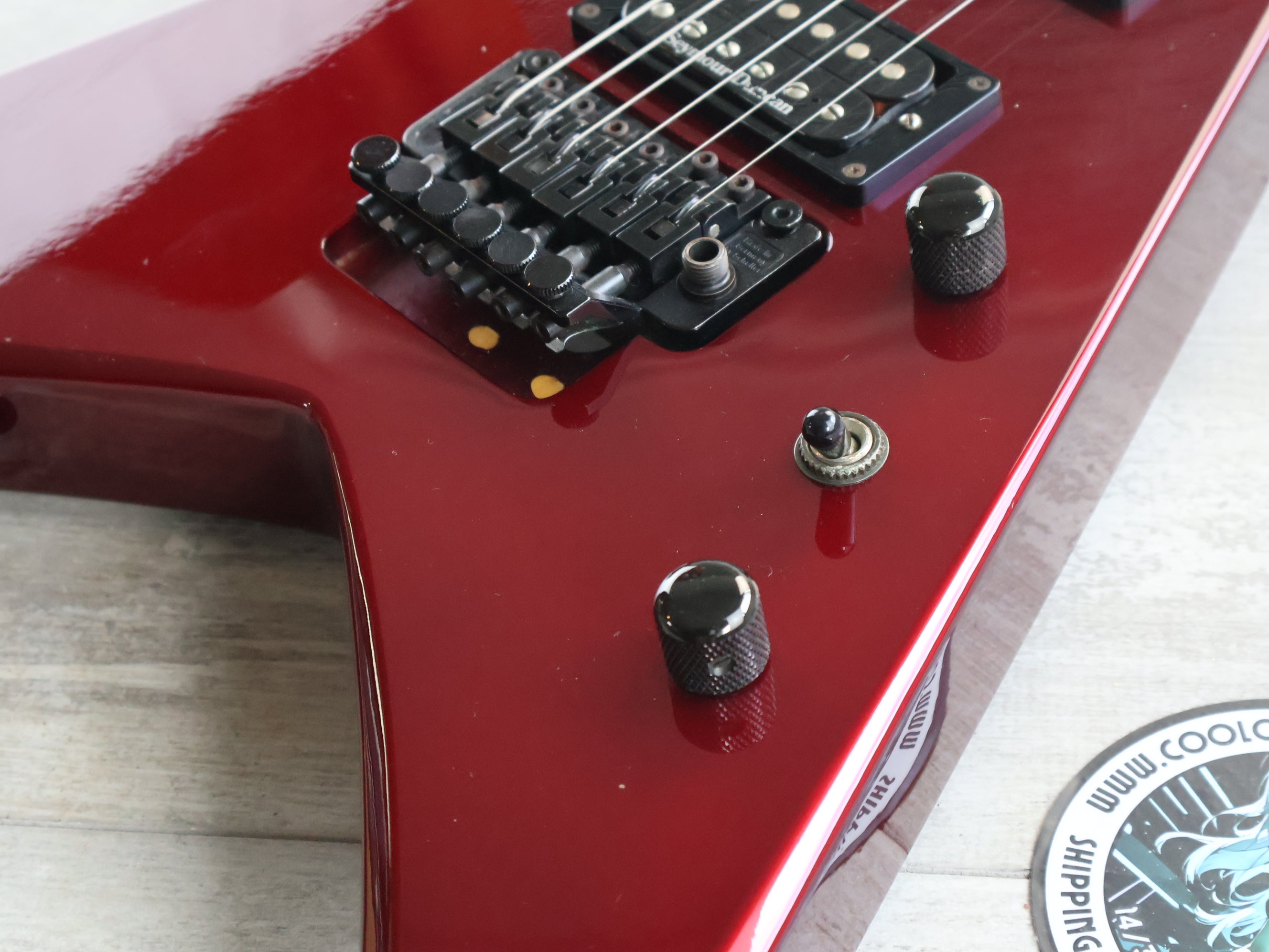 1990's Grover Jackson KV.D-120 King V Flying V (Metallic Red