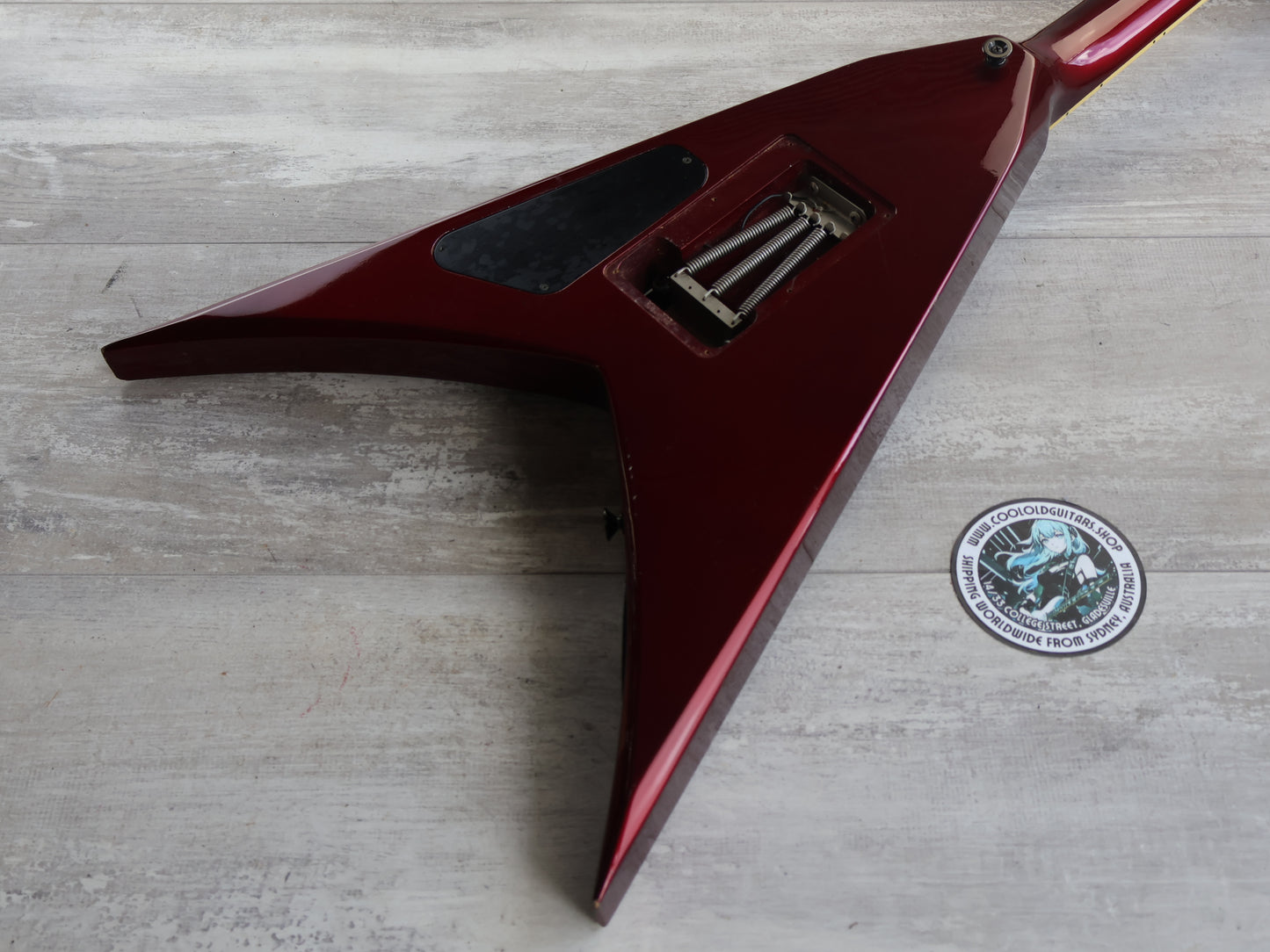 1990's Grover Jackson KV.D-120 King V Flying V (Metallic Red)