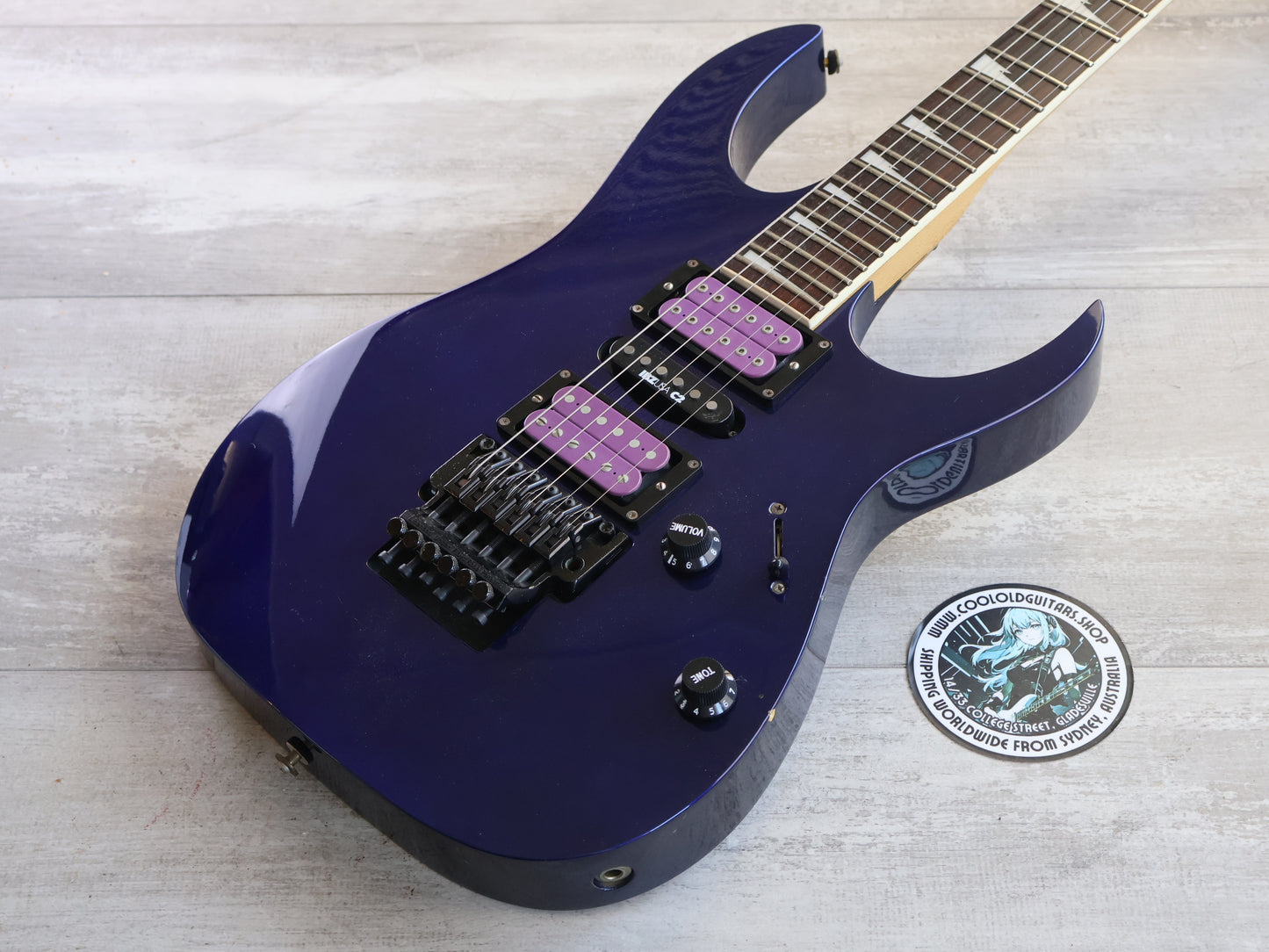 1990's Ibanez RGR570 HSH "K-Custom 1" Modified Superstrat (Blue)