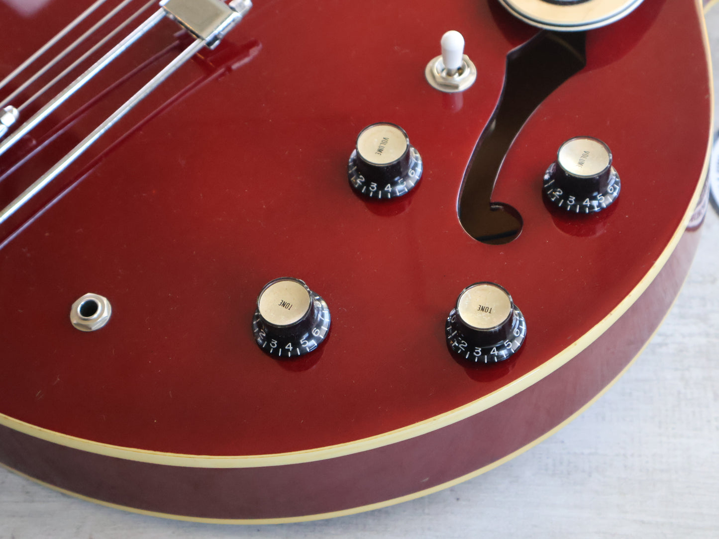 1996 Epiphone Korea Riviera Semi-Hollowbody (Cherry Red)