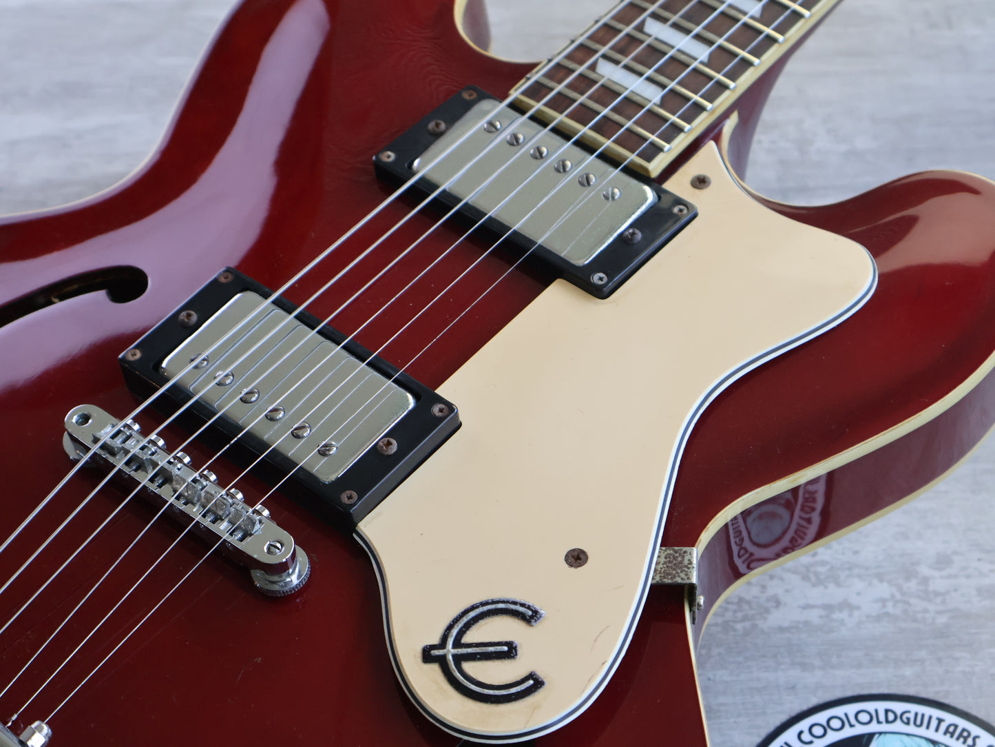 1996 Epiphone Korea Riviera Semi-Hollowbody (Cherry Red)