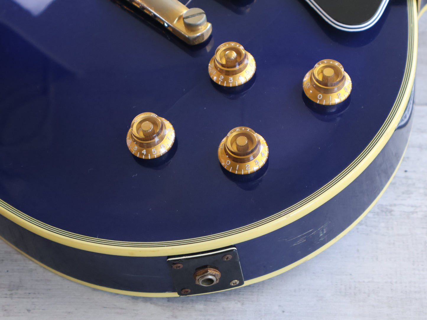 1991 Burny Japan RLC-70 Les Paul Custom (Metallic Blue)