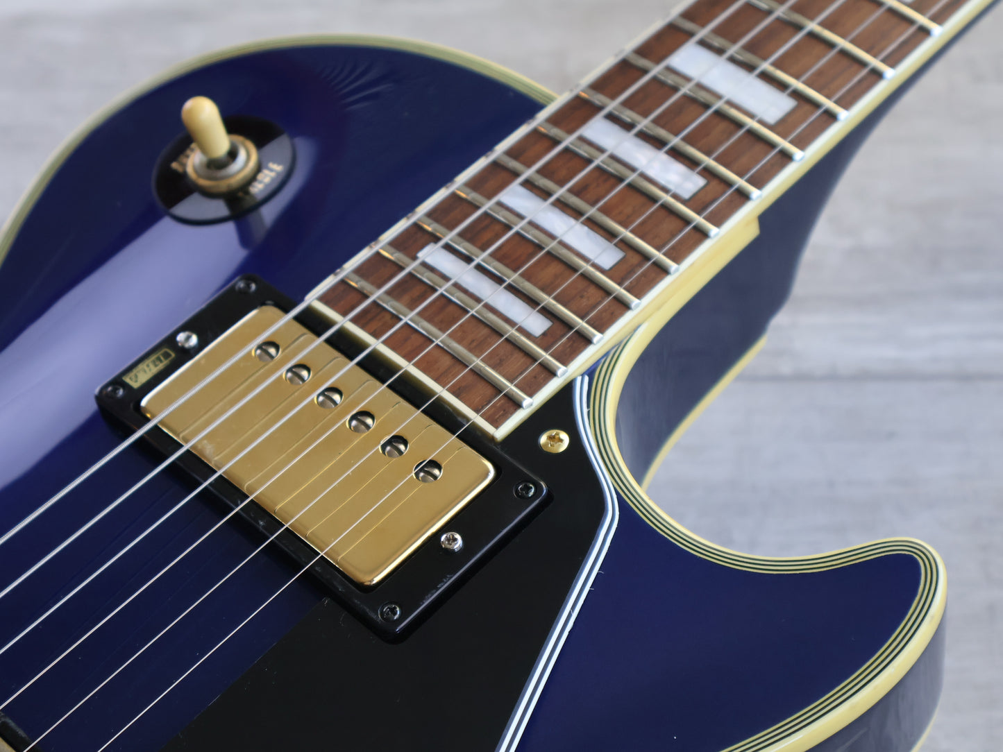 1991 Burny Japan RLC-70 Les Paul Custom (Metallic Blue)