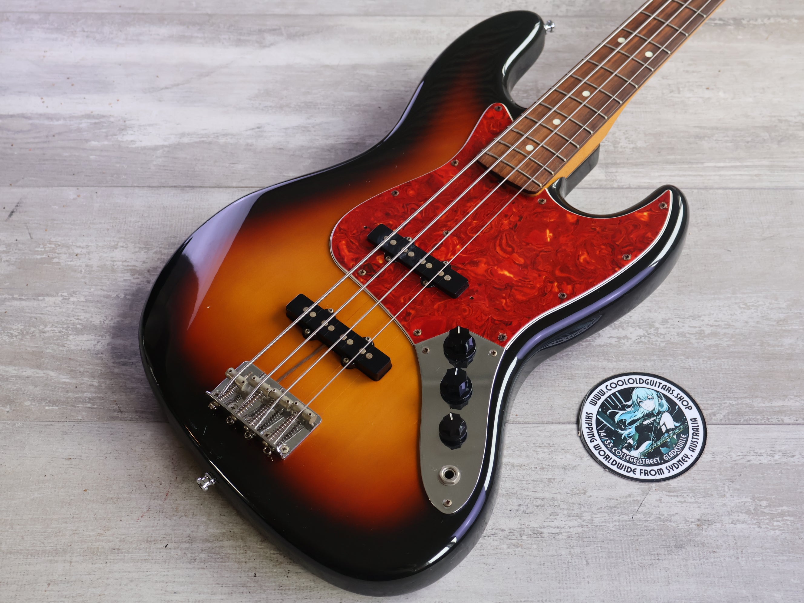 1995 Fender Japan JB62 '62 Reissue Jazz Bass (Sunburst) – Cool Old