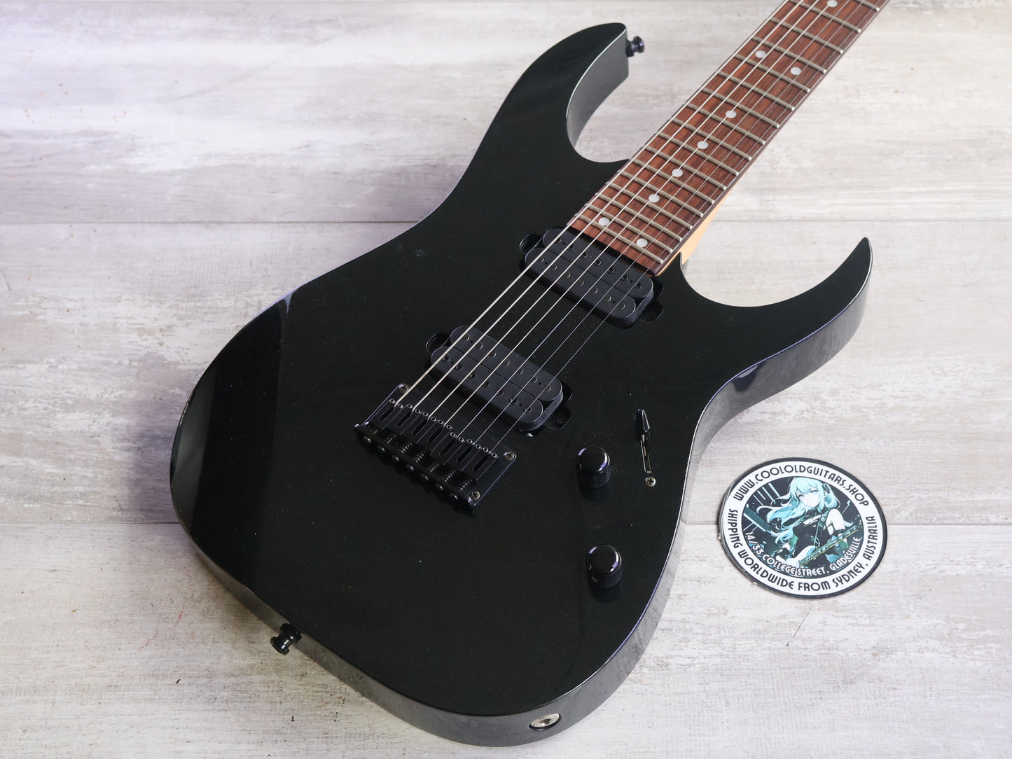 2003 Ibanez Japan RG15271 7-String HH Superstrat (Galaxy Black)