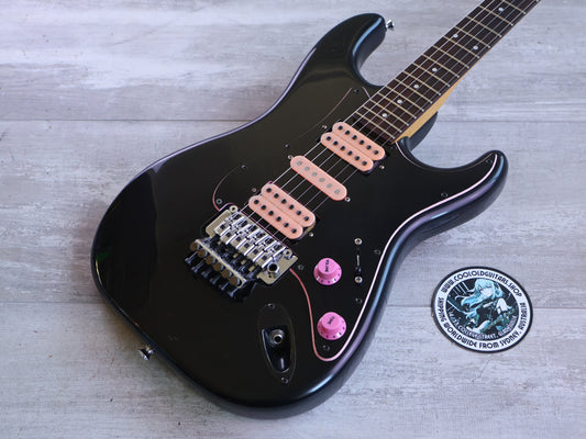 1987 Fender Japan STM-65R Series "Medium Scale" HSH Stratocaster (Black)
